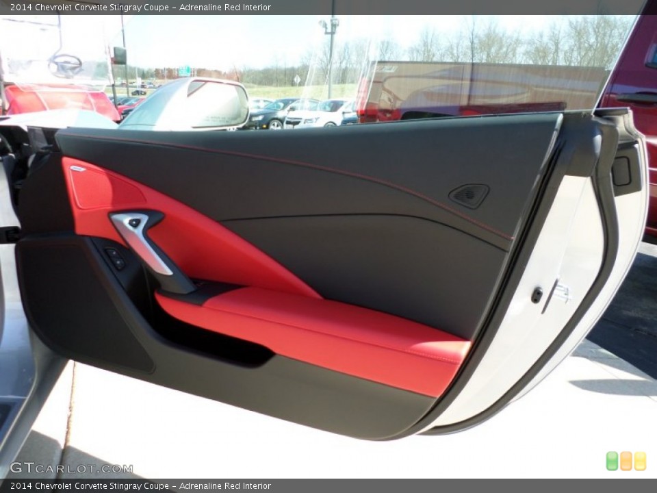 Adrenaline Red Interior Door Panel for the 2014 Chevrolet Corvette Stingray Coupe #92373618