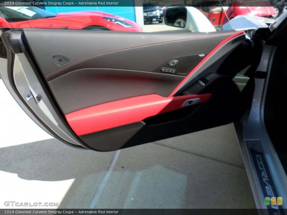 Adrenaline Red Interior Door Panel for the 2014 Chevrolet Corvette Stingray Coupe #92373816
