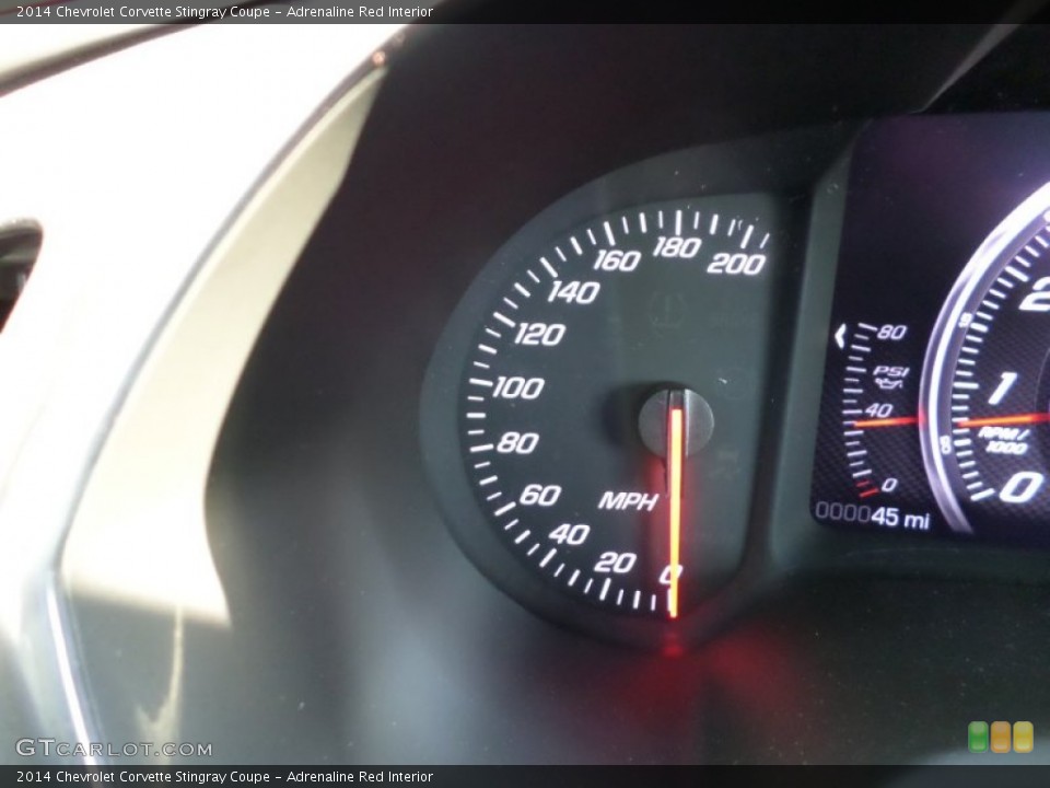 Adrenaline Red Interior Gauges for the 2014 Chevrolet Corvette Stingray Coupe #92374020