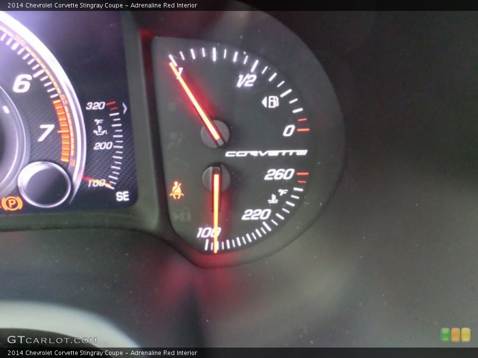 Adrenaline Red Interior Gauges for the 2014 Chevrolet Corvette Stingray Coupe #92374035