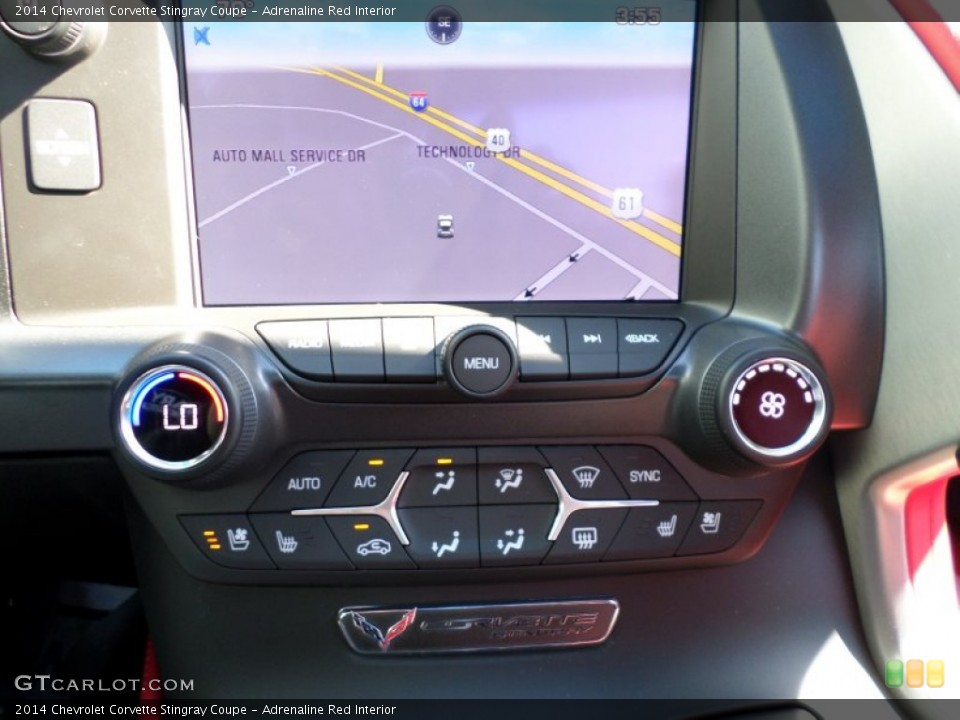 Adrenaline Red Interior Controls for the 2014 Chevrolet Corvette Stingray Coupe #92374053