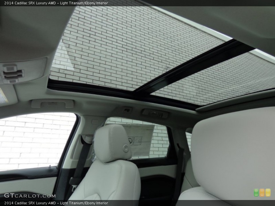 Light Titanium/Ebony Interior Sunroof for the 2014 Cadillac SRX Luxury AWD #92378249