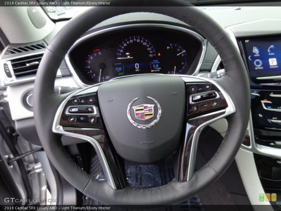 Light Titanium/Ebony Interior Steering Wheel for the 2014 Cadillac SRX Luxury AWD #92378337