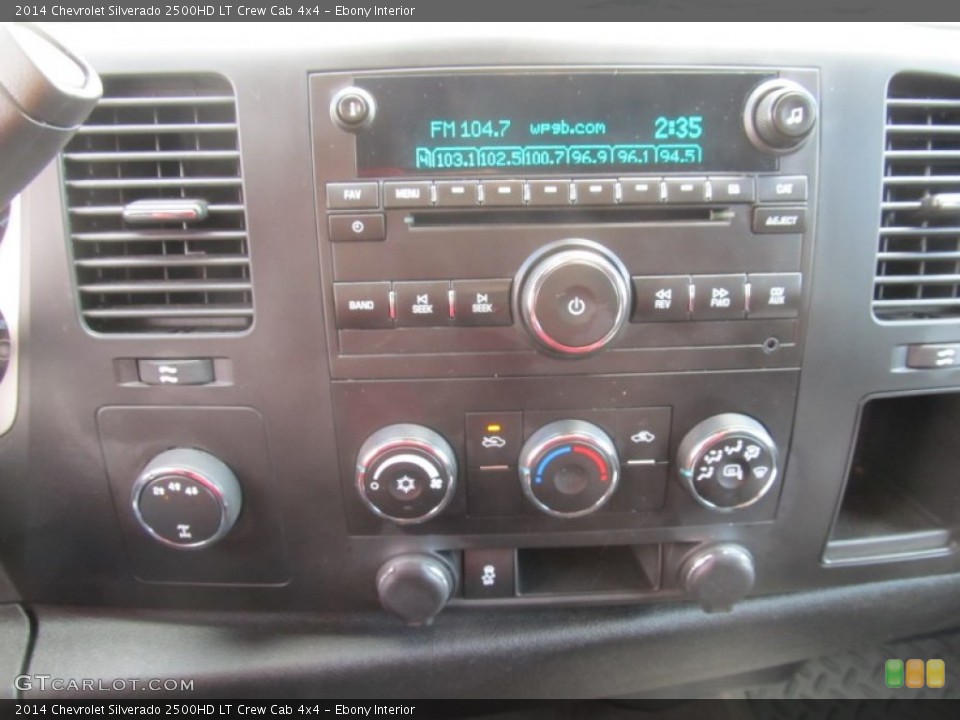 Ebony Interior Controls for the 2014 Chevrolet Silverado 2500HD LT Crew Cab 4x4 #92380524