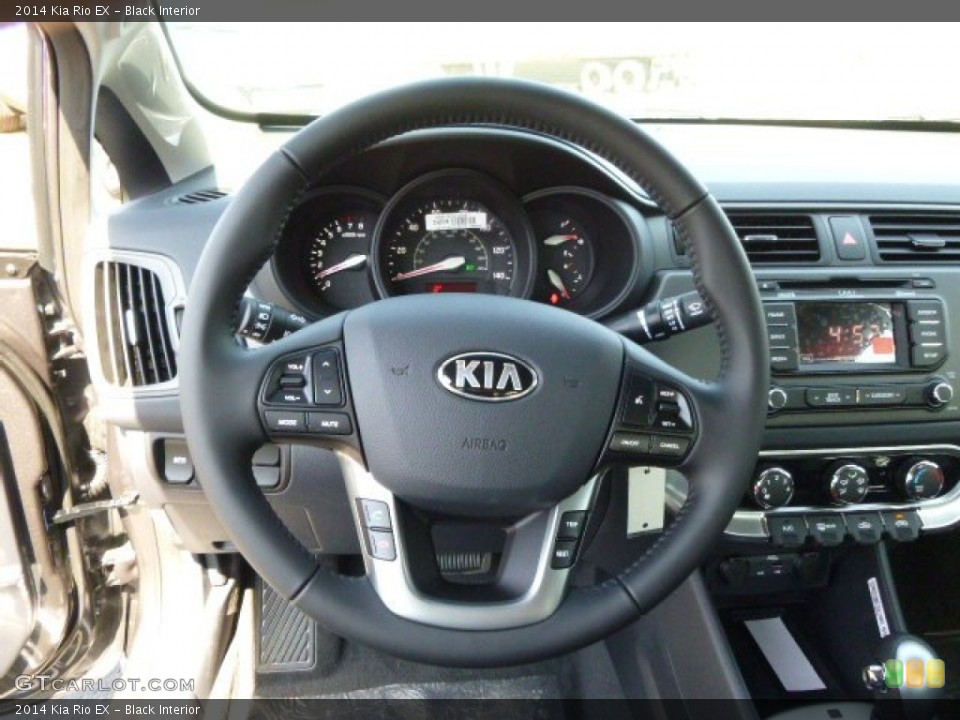 Black Interior Steering Wheel for the 2014 Kia Rio EX #92390178