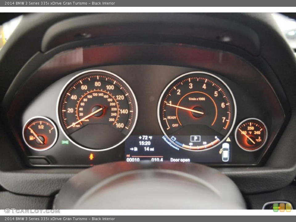 Black Interior Gauges for the 2014 BMW 3 Series 335i xDrive Gran Turismo #92392662