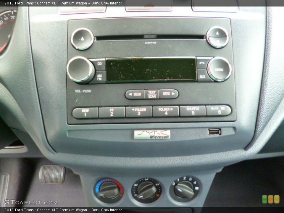 Dark Gray Interior Audio System for the 2013 Ford Transit Connect XLT Premium Wagon #92392905