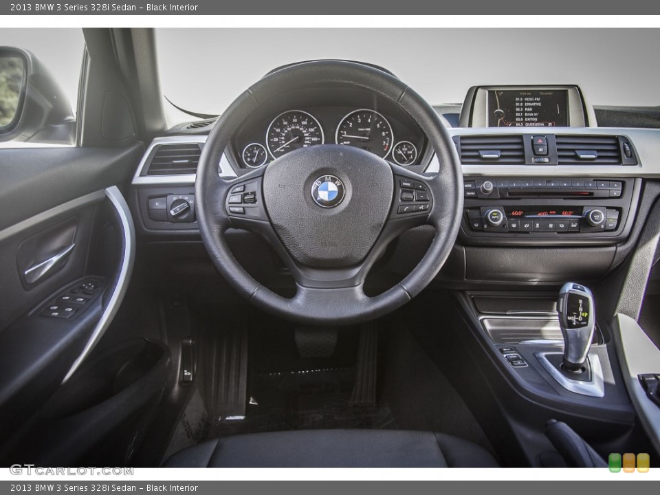 Black Interior Dashboard for the 2013 BMW 3 Series 328i Sedan #92394735