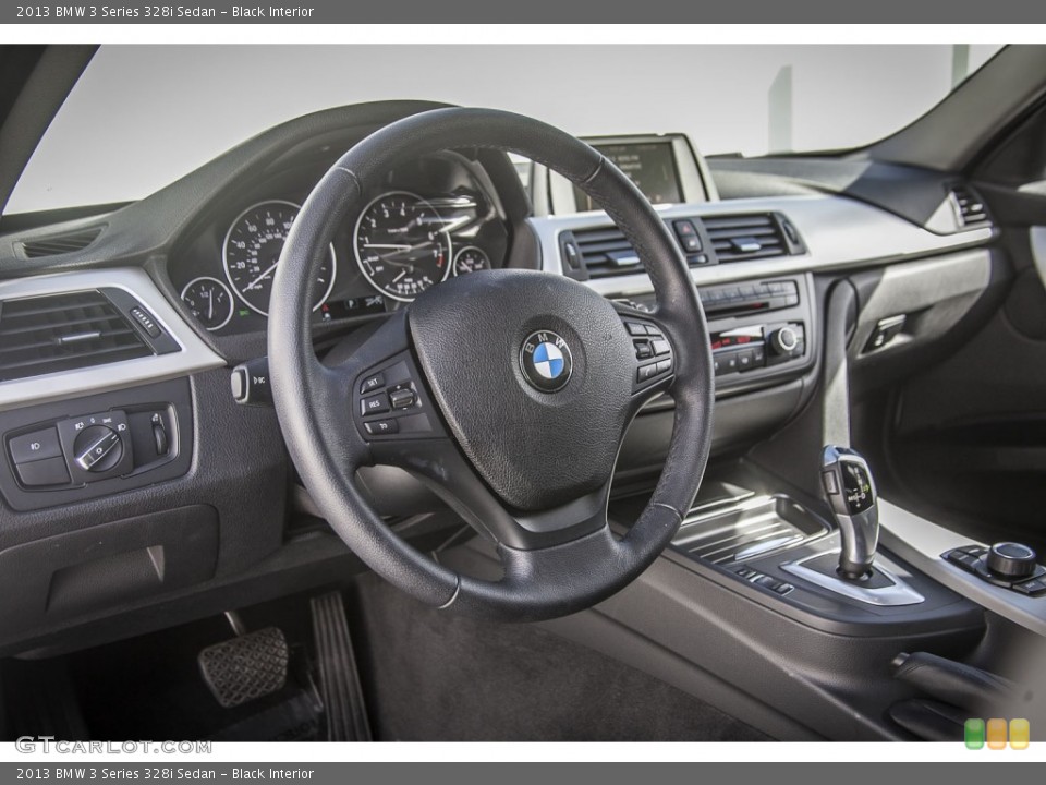 Black Interior Dashboard for the 2013 BMW 3 Series 328i Sedan #92395135
