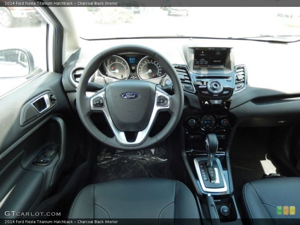 Charcoal Black Interior Dashboard for the 2014 Ford Fiesta Titanium Hatchback #92400282