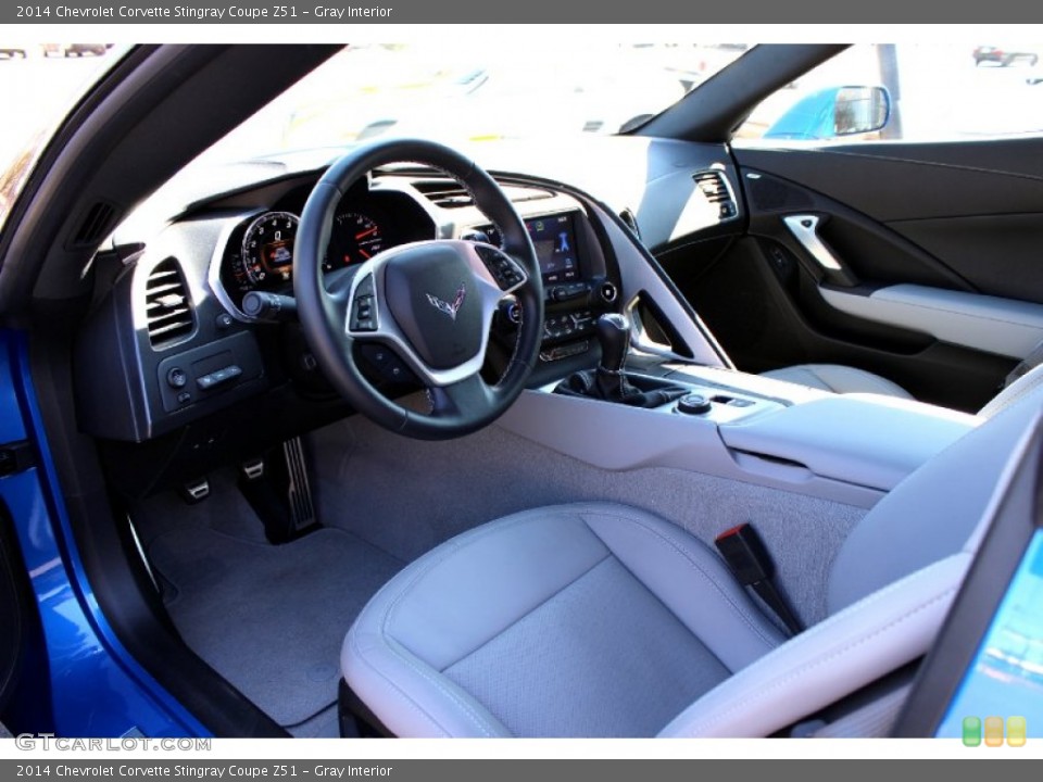 Gray Interior Photo for the 2014 Chevrolet Corvette Stingray Coupe Z51 #92405729