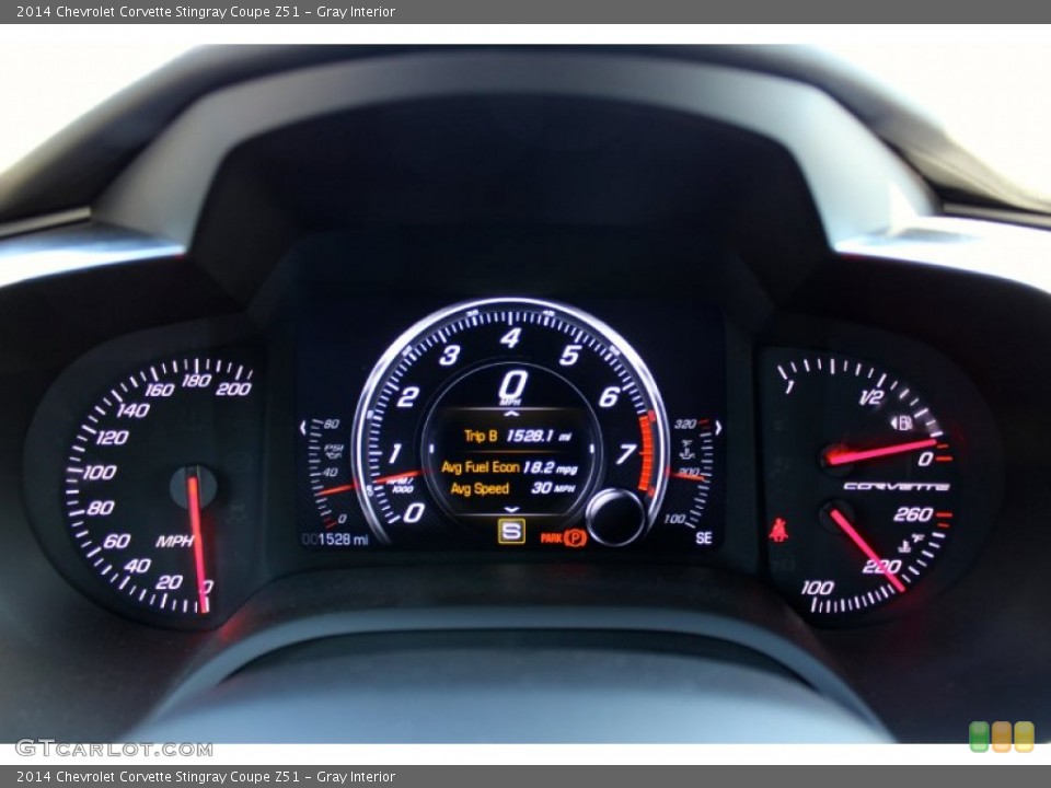 Gray Interior Gauges for the 2014 Chevrolet Corvette Stingray Coupe Z51 #92406228