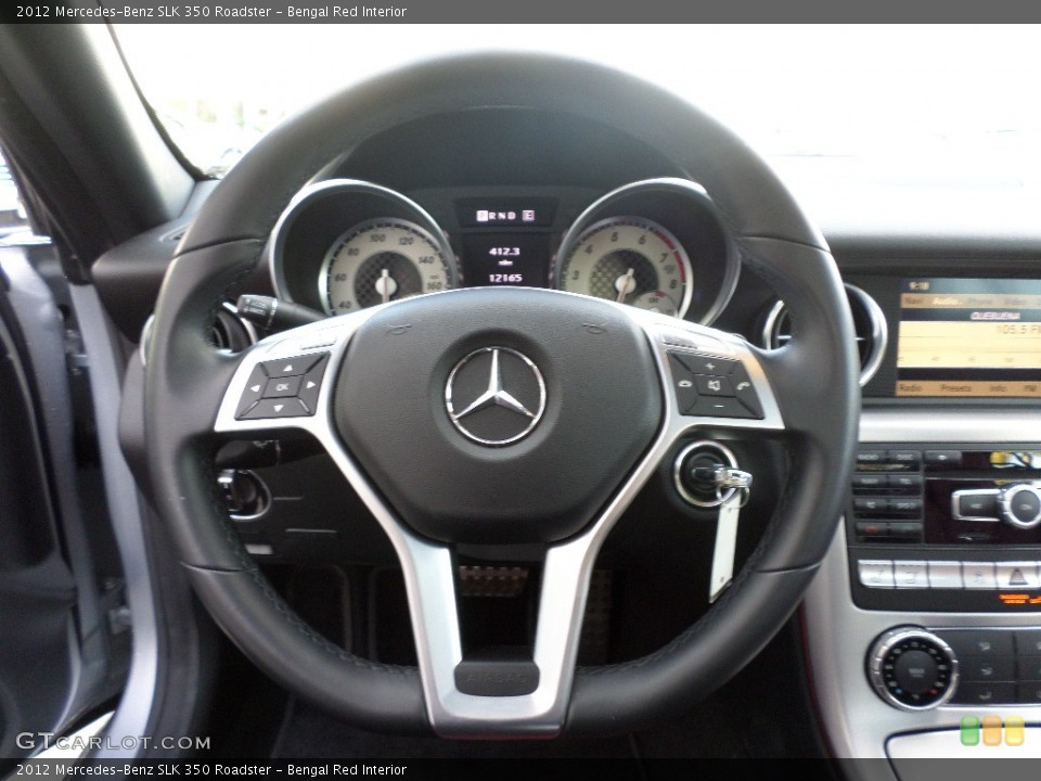 Bengal Red Interior Steering Wheel for the 2012 Mercedes-Benz SLK 350 Roadster #92415222