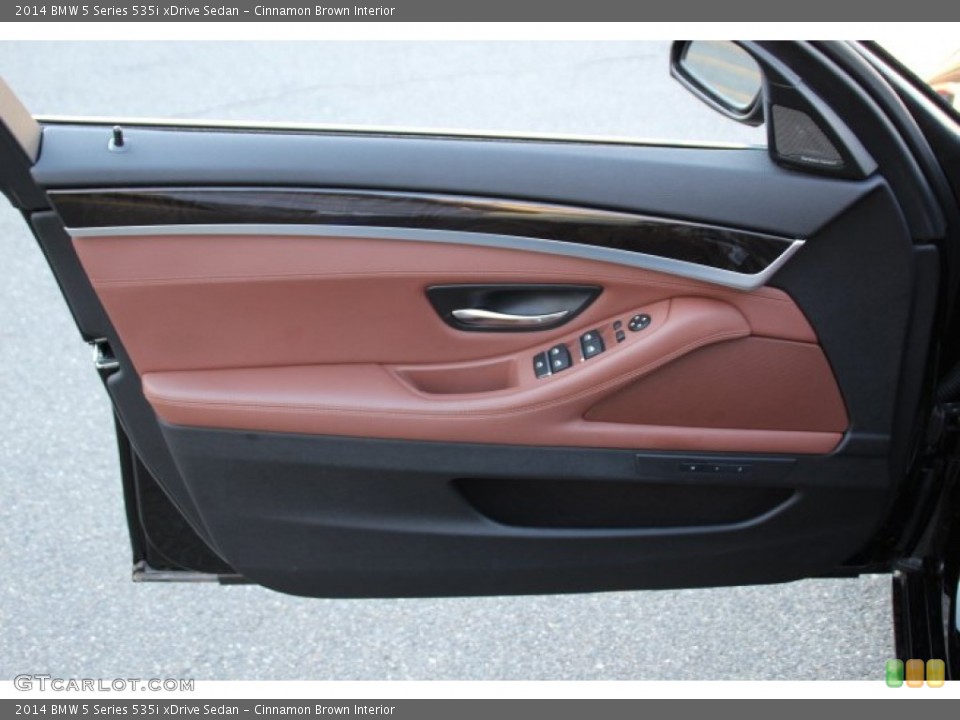 Cinnamon Brown Interior Door Panel for the 2014 BMW 5 Series 535i xDrive Sedan #92416082