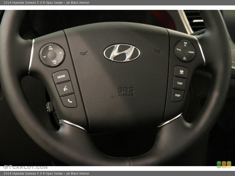 Jet Black Interior Steering Wheel for the 2014 Hyundai Genesis 5.0 R-Spec Sedan #92419737
