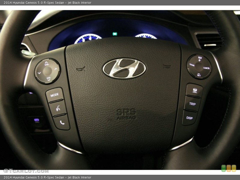 Jet Black Interior Steering Wheel for the 2014 Hyundai Genesis 5.0 R-Spec Sedan #92419755