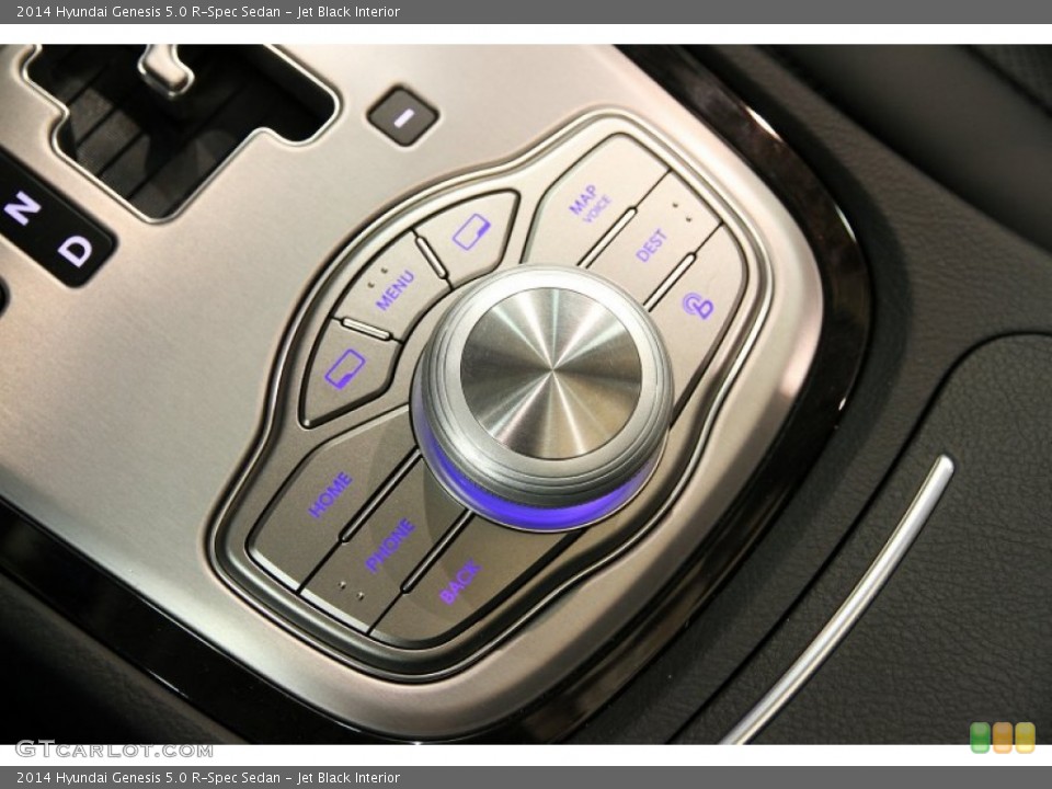 Jet Black Interior Controls for the 2014 Hyundai Genesis 5.0 R-Spec Sedan #92420472