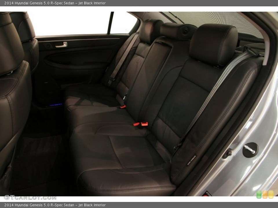 Jet Black Interior Rear Seat for the 2014 Hyundai Genesis 5.0 R-Spec Sedan #92420523
