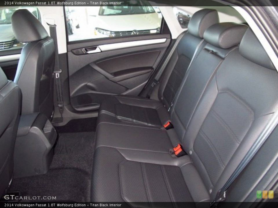 Titan Black Interior Rear Seat for the 2014 Volkswagen Passat 1.8T Wolfsburg Edition #92424885