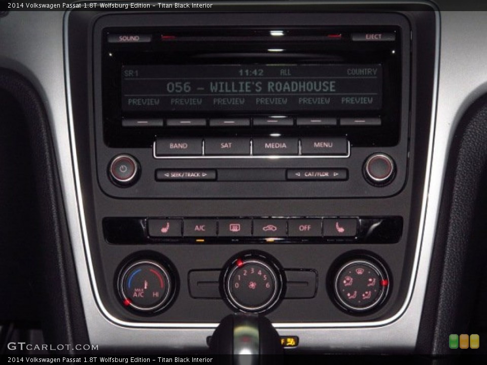 Titan Black Interior Controls for the 2014 Volkswagen Passat 1.8T Wolfsburg Edition #92425032