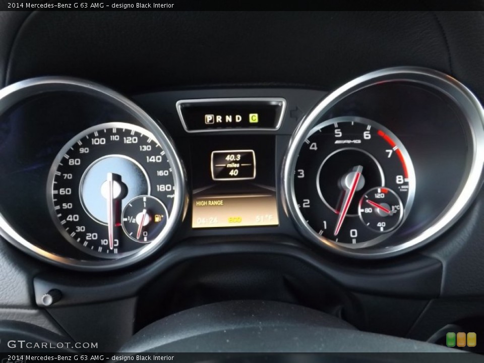 designo Black Interior Gauges for the 2014 Mercedes-Benz G 63 AMG #92426805