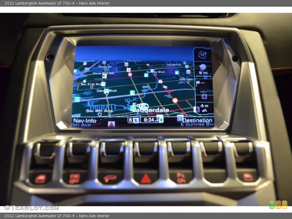 Nero Ade Interior Navigation for the 2012 Lamborghini Aventador LP 700-4 #92429970