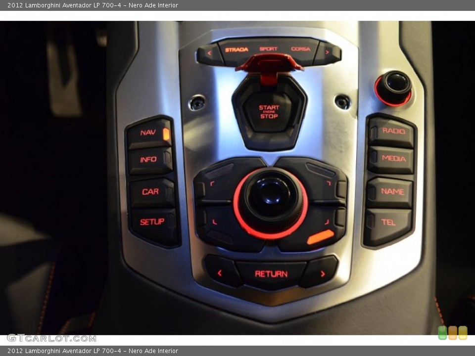 Nero Ade Interior Controls for the 2012 Lamborghini Aventador LP 700-4 #92429994