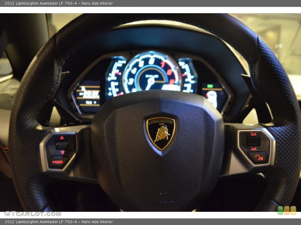 Nero Ade Interior Steering Wheel for the 2012 Lamborghini Aventador LP 700-4 #92430028