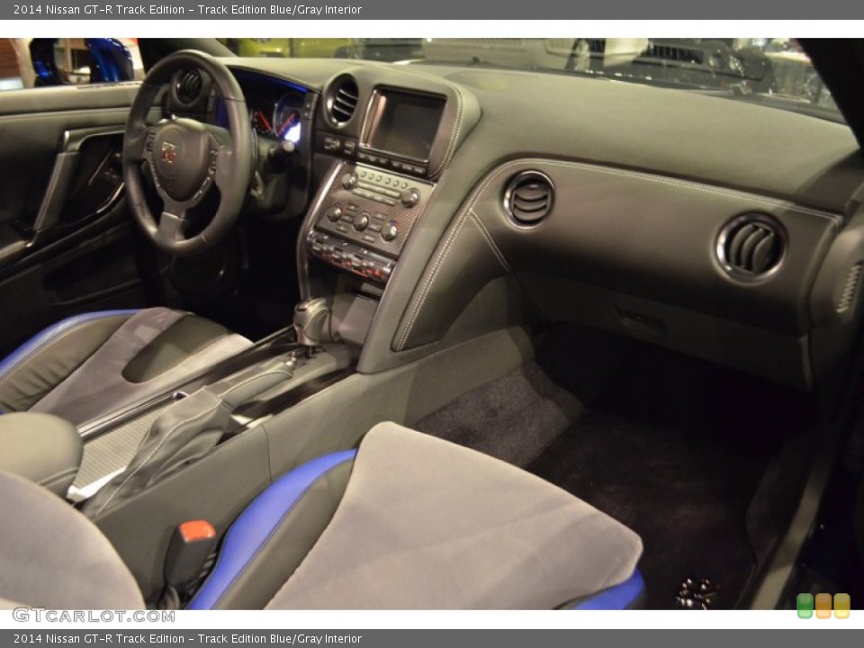 Track Edition Blue/Gray Interior Dashboard for the 2014 Nissan GT-R Track Edition #92430437