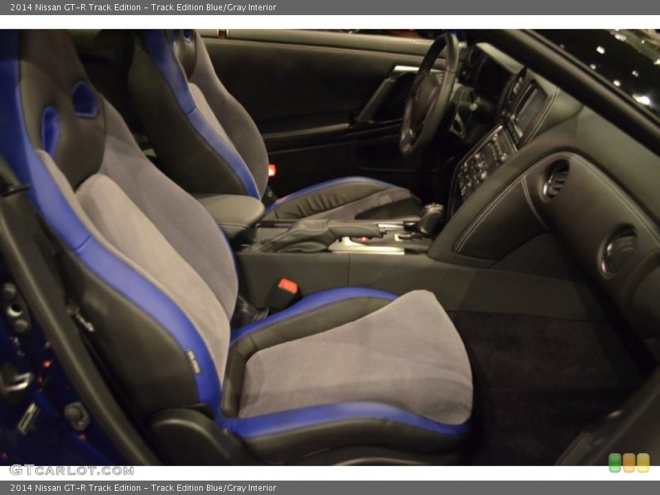 Track Edition Blue/Gray Interior Front Seat for the 2014 Nissan GT-R Track Edition #92430462