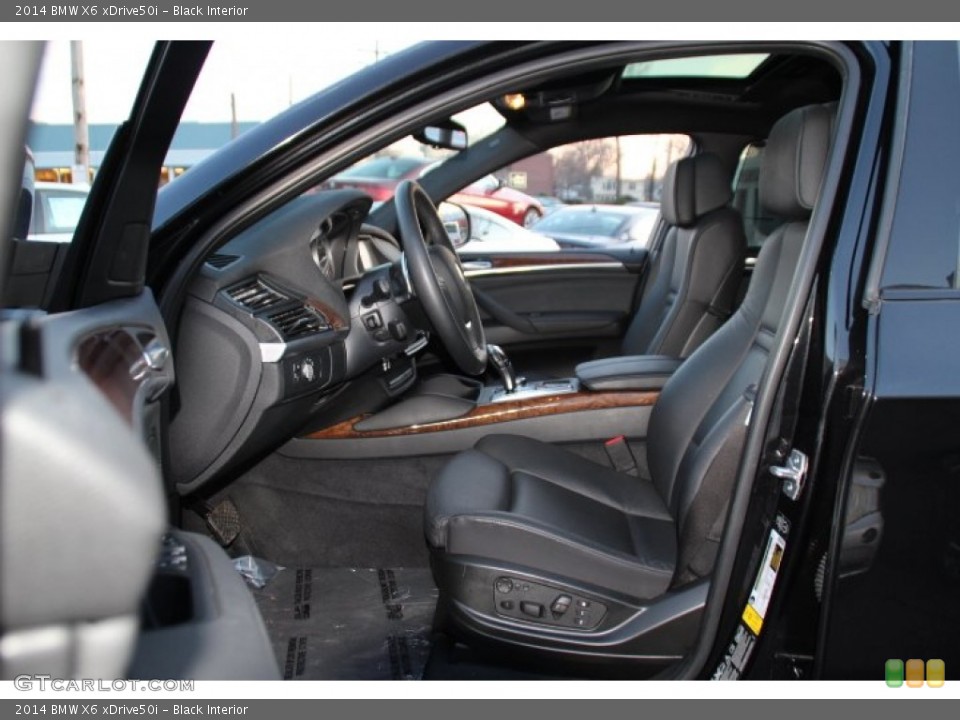 Black Interior Front Seat for the 2014 BMW X6 xDrive50i #92436169