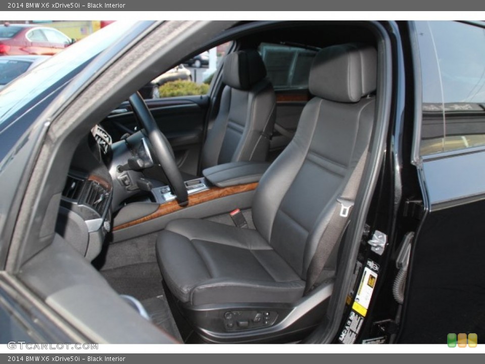 Black Interior Front Seat for the 2014 BMW X6 xDrive50i #92436187