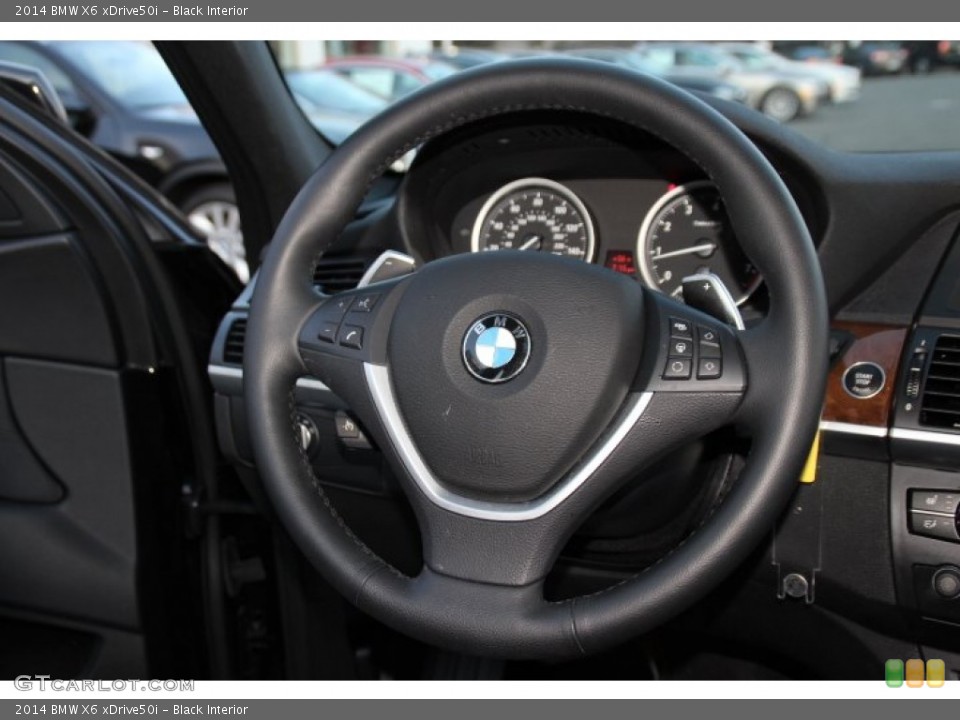 Black Interior Steering Wheel for the 2014 BMW X6 xDrive50i #92436265