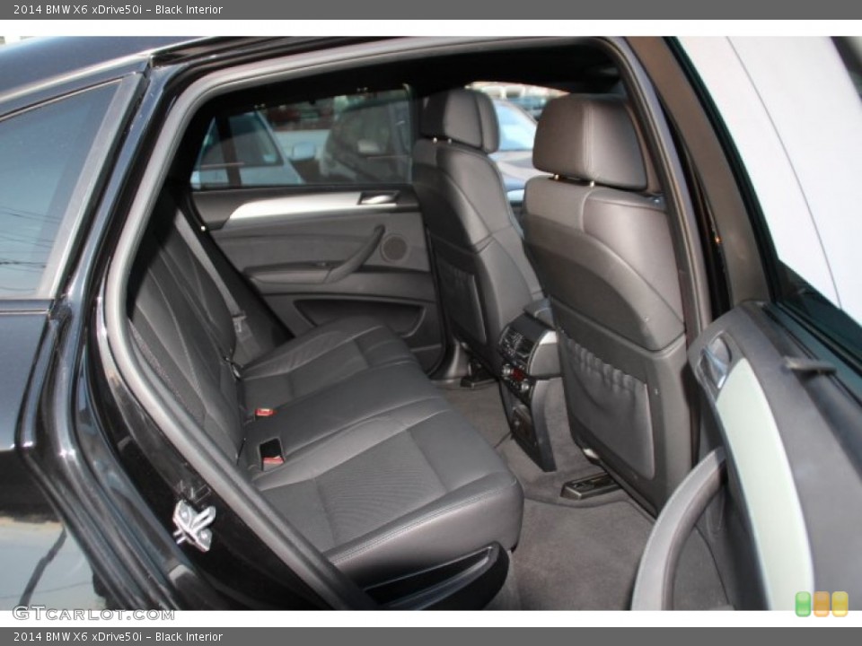 Black Interior Rear Seat for the 2014 BMW X6 xDrive50i #92437153