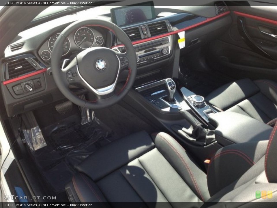 Black Interior Prime Interior for the 2014 BMW 4 Series 428i Convertible #92440961