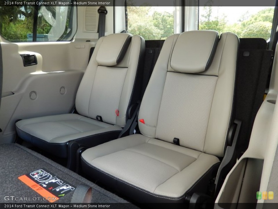 Medium Stone Interior Rear Seat for the 2014 Ford Transit Connect XLT Wagon #92441119