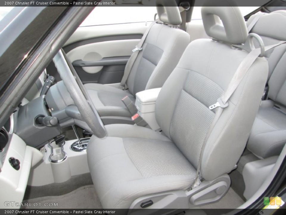 Pastel Slate Gray Interior Front Seat for the 2007 Chrysler PT Cruiser Convertible #92443699