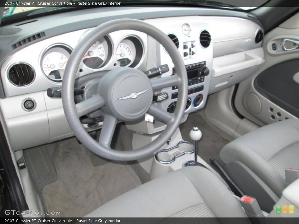 Pastel Slate Gray Interior Prime Interior for the 2007 Chrysler PT Cruiser Convertible #92443747