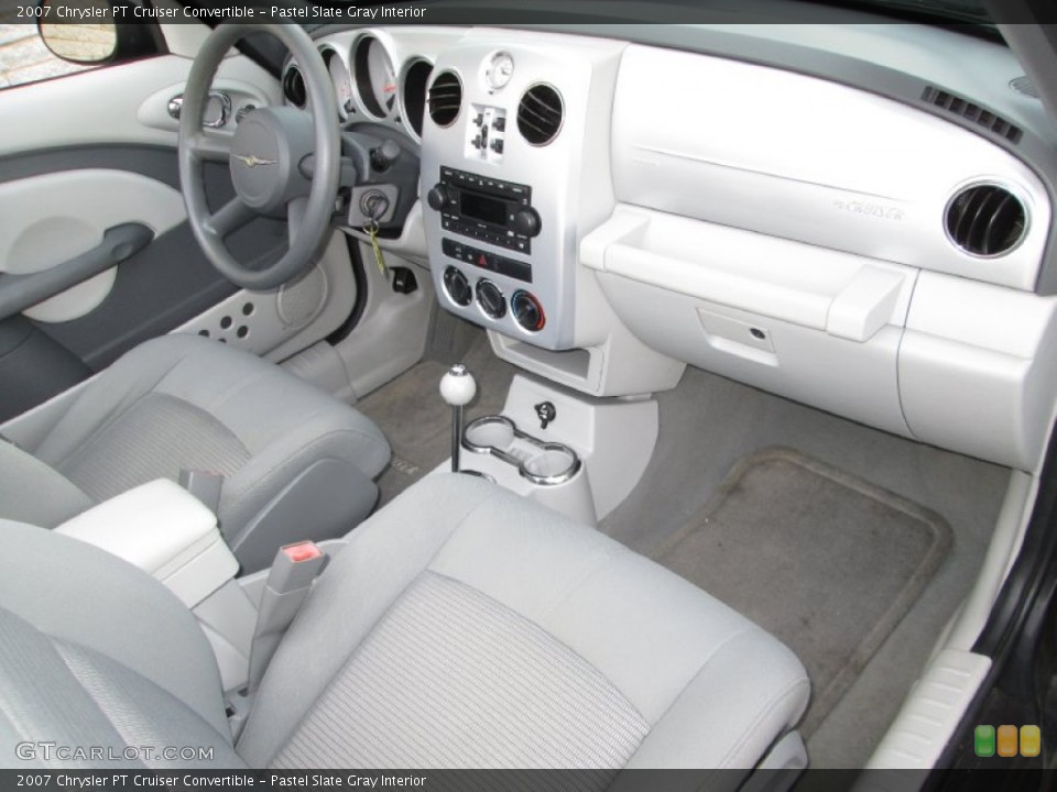 Pastel Slate Gray Interior Dashboard for the 2007 Chrysler PT Cruiser Convertible #92443765