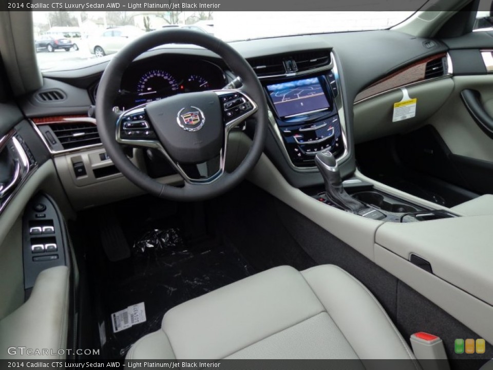 Light Platinum/Jet Black Interior Photo for the 2014 Cadillac CTS Luxury Sedan AWD #92446585