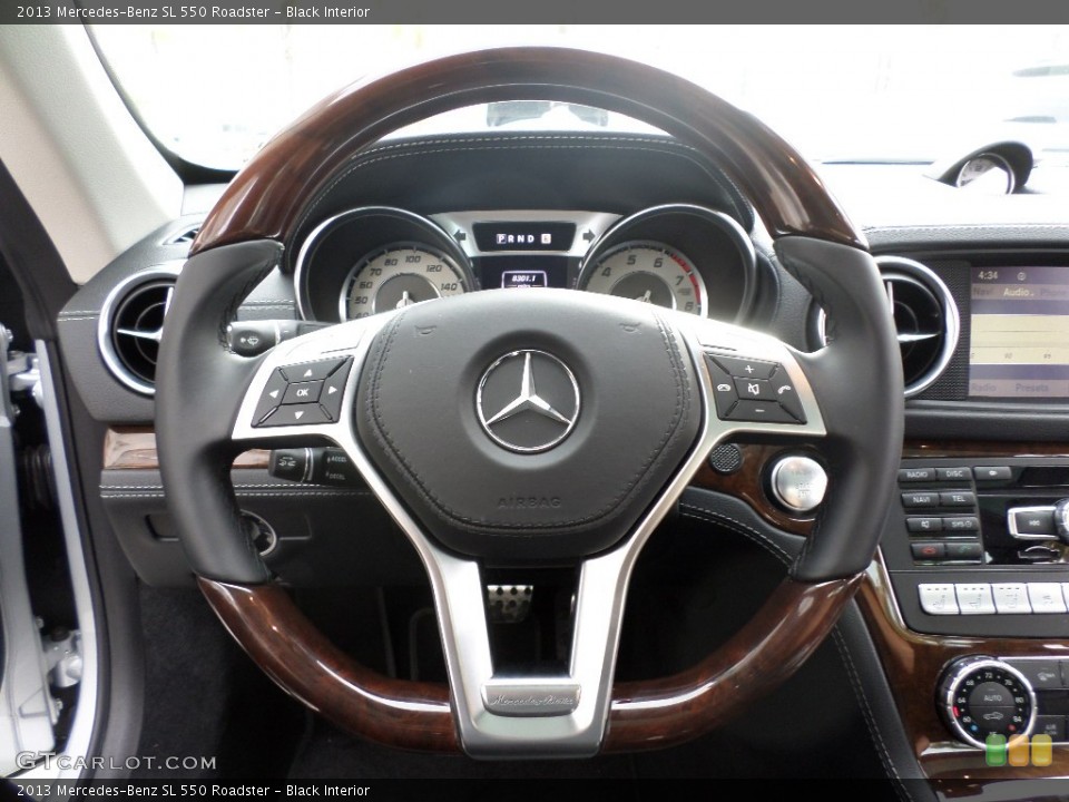 Black Interior Steering Wheel for the 2013 Mercedes-Benz SL 550 Roadster #92447305