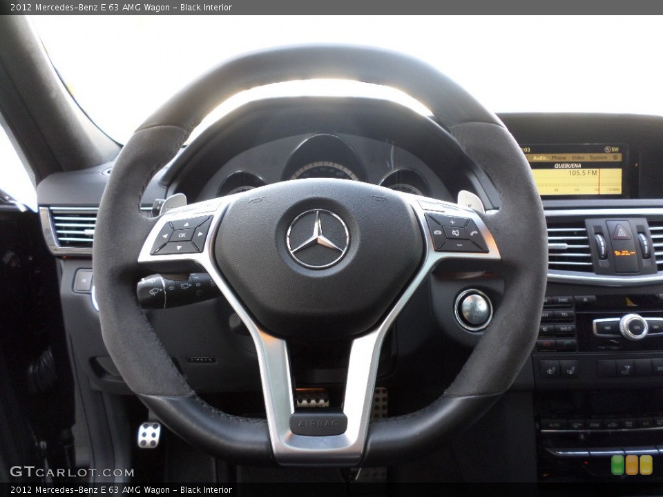 Black Interior Steering Wheel for the 2012 Mercedes-Benz E 63 AMG Wagon #92447839
