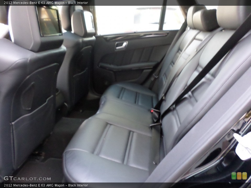 Black Interior Rear Seat for the 2012 Mercedes-Benz E 63 AMG Wagon #92448013