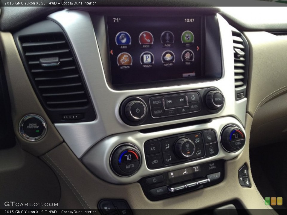 Cocoa/Dune Interior Controls for the 2015 GMC Yukon XL SLT 4WD #92451643