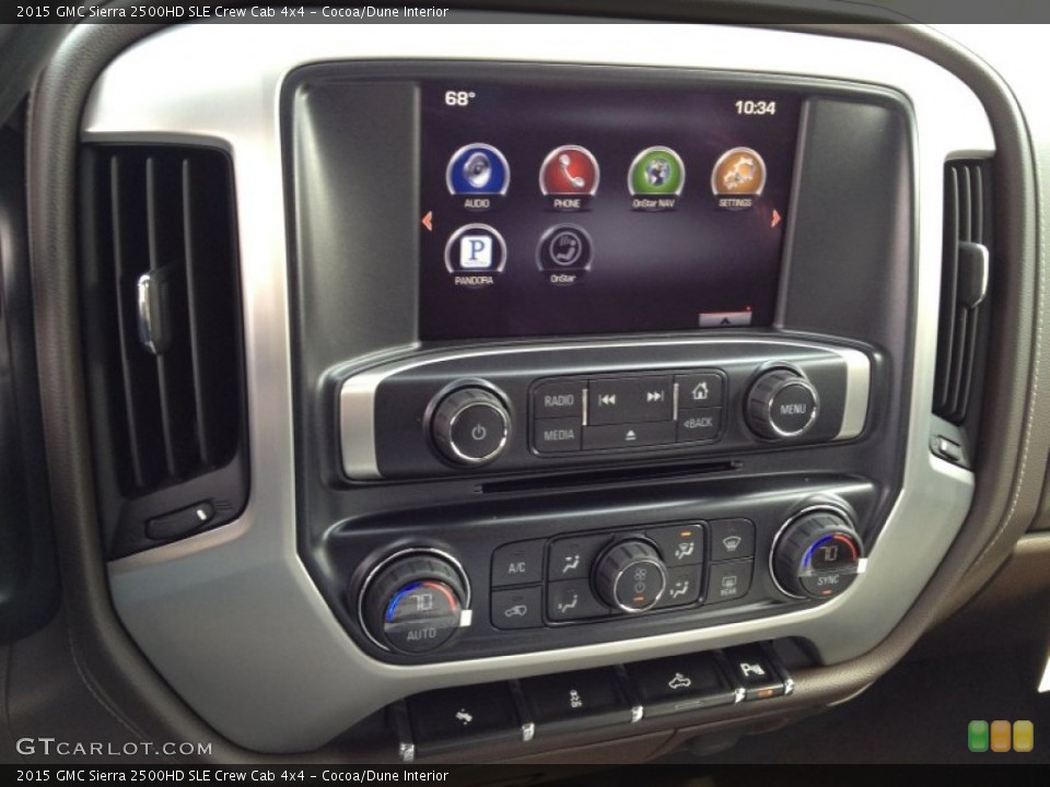 Cocoa/Dune Interior Controls for the 2015 GMC Sierra 2500HD SLE Crew Cab 4x4 #92452087