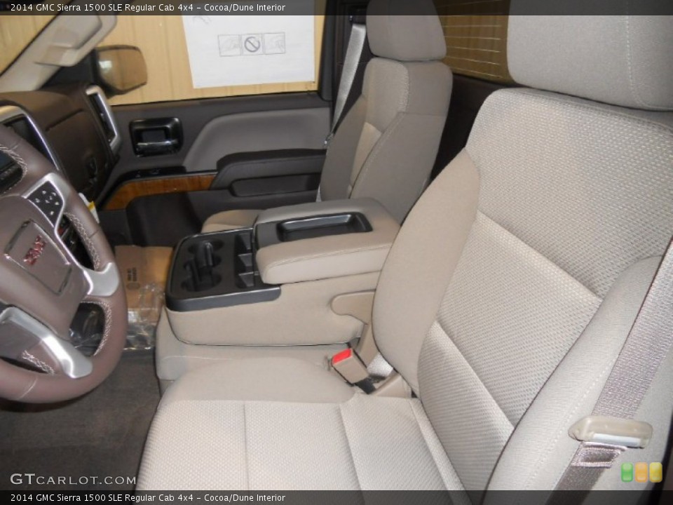 Cocoa/Dune Interior Photo for the 2014 GMC Sierra 1500 SLE Regular Cab 4x4 #92452558
