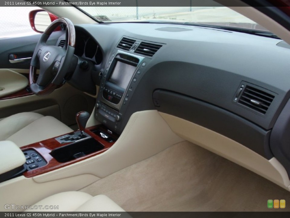 Parchment/Birds Eye Maple Interior Dashboard for the 2011 Lexus GS 450h Hybrid #92453653