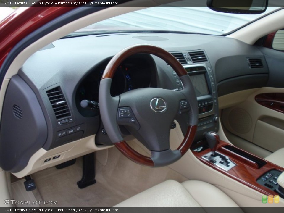 Parchment/Birds Eye Maple Interior Dashboard for the 2011 Lexus GS 450h Hybrid #92453881