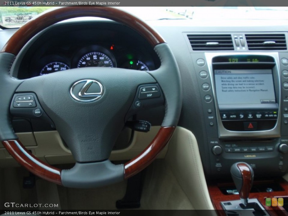 Parchment/Birds Eye Maple Interior Steering Wheel for the 2011 Lexus GS 450h Hybrid #92453947
