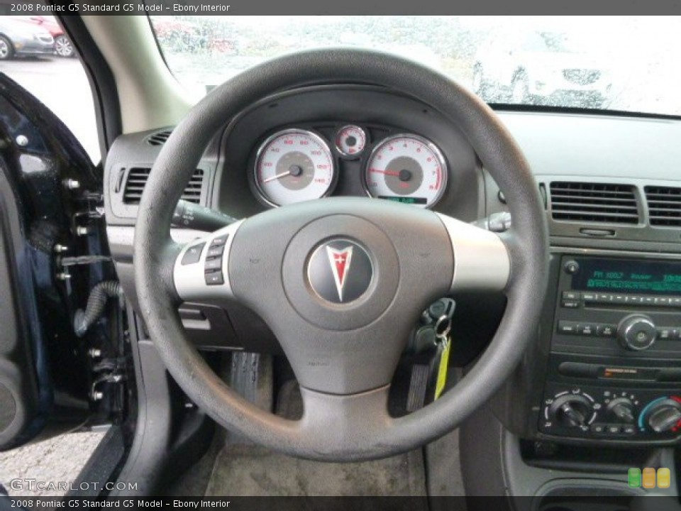 Ebony Interior Steering Wheel for the 2008 Pontiac G5  #92459659